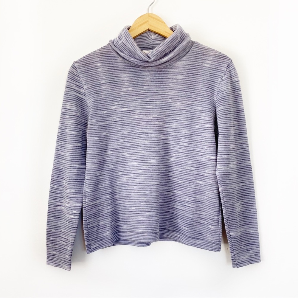 Vintage Missoni Sport 100% Wool Striped Turtleneck